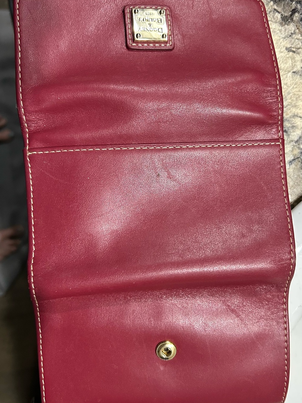 Dooney & Bourke Pink Leather Wallet - Classic Red - Picture 7 of 7
